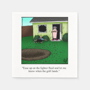 Funny Barbecue Humor Napkins