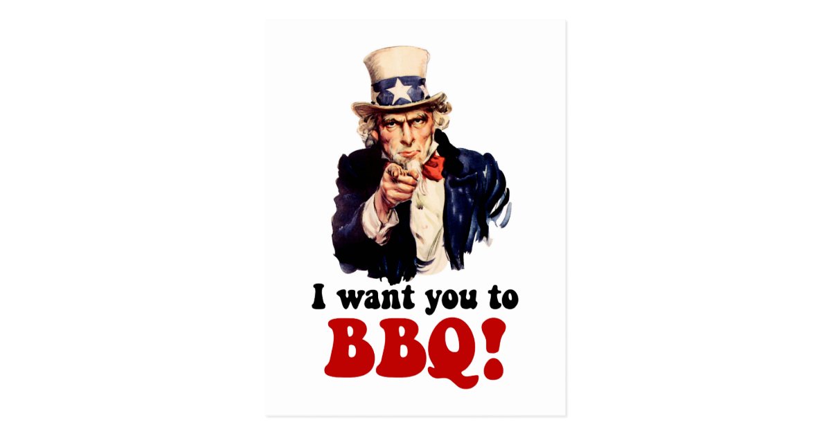 Funny barbecue postcard | Zazzle.com