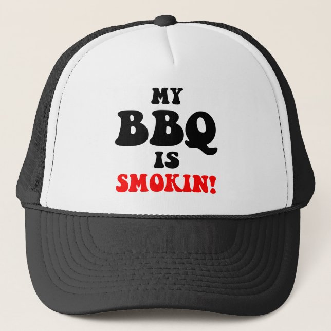 Funny barbecue trucker hat (Front)