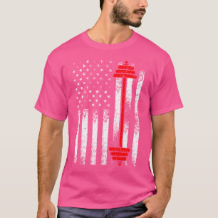 Funny Barbell Art For Weightlifting Fitness Lovers T-Shirt