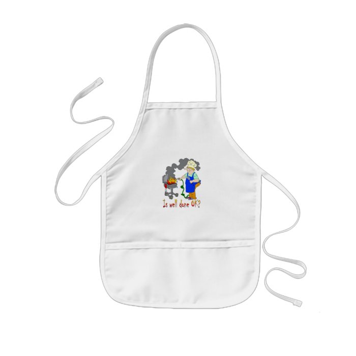 Funny Barbeque Design   Is Well Done OK? Aprons