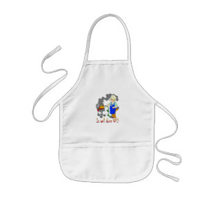 Funny Barbeque Design - Is Well Done OK? Kids' Apron