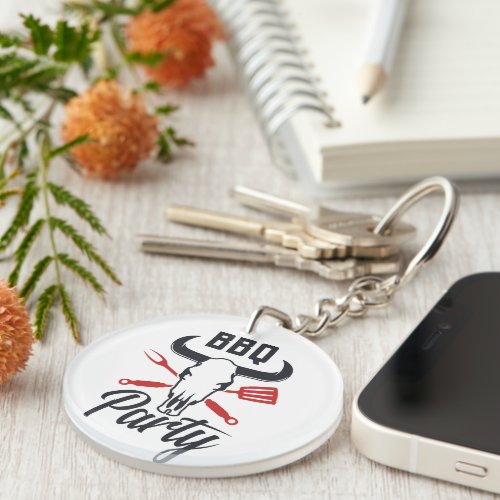 Funny barbeque party gift Keychain