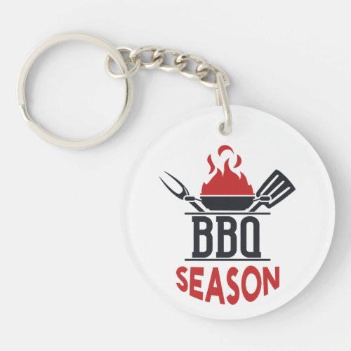Funny barbeque season party gift Keychain
