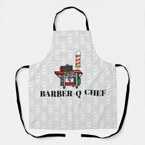 Funny Barber_Q Apron for BBQ