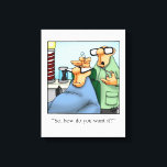 Funny Barber Shop Wrapped Canvas Print<br><div class="desc">A great gift for someone in the hair care business! ! Wonderfully funny and slightly sarcastic cartoon characters in hilarious situations that is sure to bring a smile to anyone’s face. Great gift for the wonderfully funny,  slightly sarcastic character you know!</div>