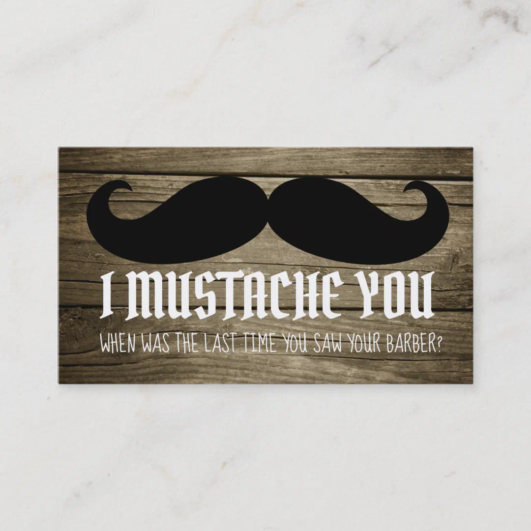 Funny Barber slogans Business Cards
