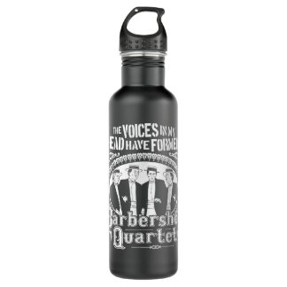 Funny Barbershop Quartet - Music Singing PicksPlac Stainless Steel Water Bottle