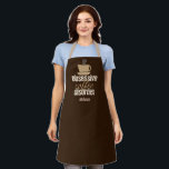 Funny Barista Obsessive Coffee Disorder Monogram Apron<br><div class="desc">This funny coffee lover apron features a cup of steaming java above the cute words Obsessive Coffee Disorder. A cool coffee shop apron for a barista.</div>