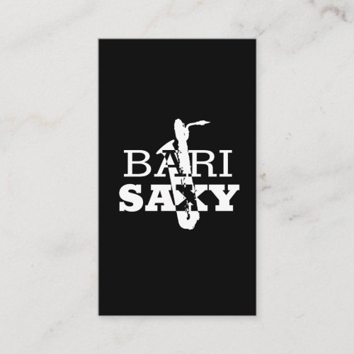 Funny Baritone Saxophone Gift For Bari Saxophonist Business Card
