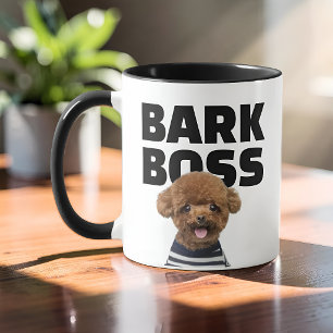 Funny Bark Boss Dog Photo Personalized Mug