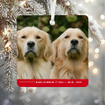 Funny Bark Humbug Dog Photo Christmas Personalized Metal Ornament<br><div class="desc">Celebrate the holidays with a touch of humor and charm with our Funny Bark Humbug Dog Photo Christmas Personalized Metal Ornament! This playful ornament is perfect for pet owners who love to showcase their furry friends with a little seasonal sass. Featuring the cheeky "Bark Humbug" phrase, this ornament lets you...</div>