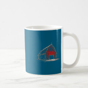 Funny Barn Christmas Graphics Lights Lover Farm Fa Coffee Mug