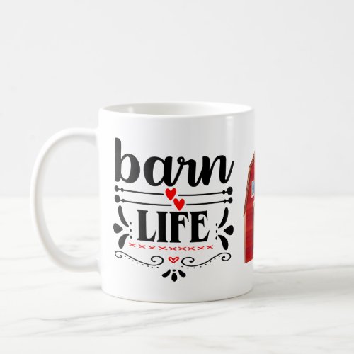 Funny Barn Life Horse Cow Chicken Country Farmer Coffee Mug