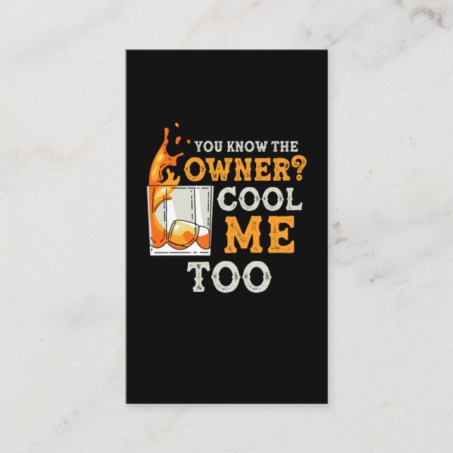 Funny Bartender and Barkeeper Joke Mixologist Business Card (Front)