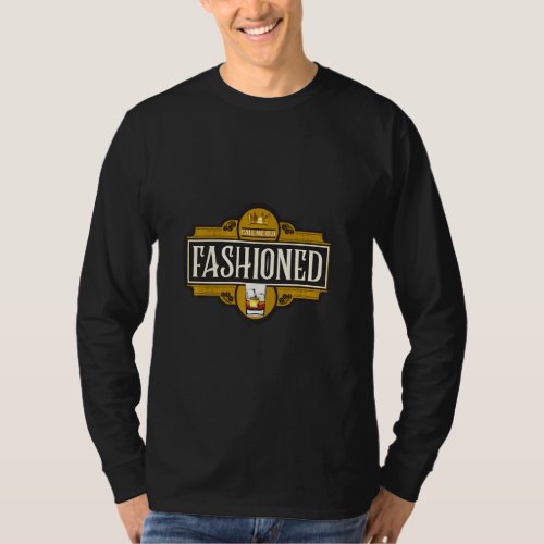 Funny Bartender Vintage Call Me Old Fashioned Whis T_Shirt