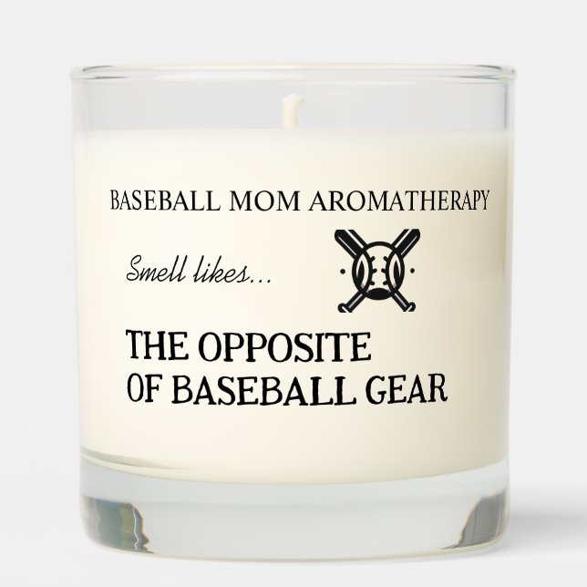 Funny baseball candle gift (Front)