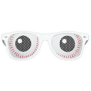 Funny Baseball Eyes | Humor Retro Sunglasses
