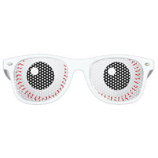 Funny Baseball Eyes | Humor Retro Sunglasses