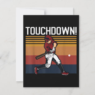 Funny Baseball Football Touchdown Sports Humor Invitation