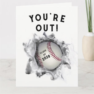 Funny Baseball Graduation Card