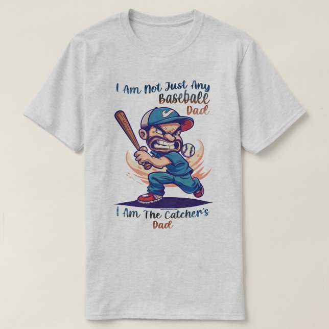 Funny Baseball Graphic Tee - Not Just Baseball Dad (Design Front)