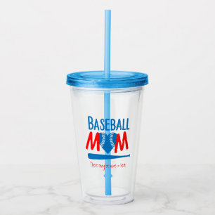 Funny Baseball Mom Acrylic Tumbler