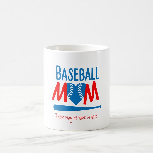 Funny Baseball Mom  Coffee Mug (Center)