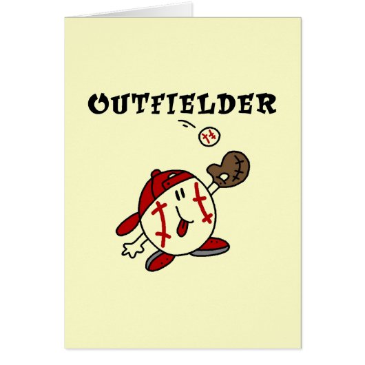 Funny Baseball Outfielder T-shirts and Gifts (Front)