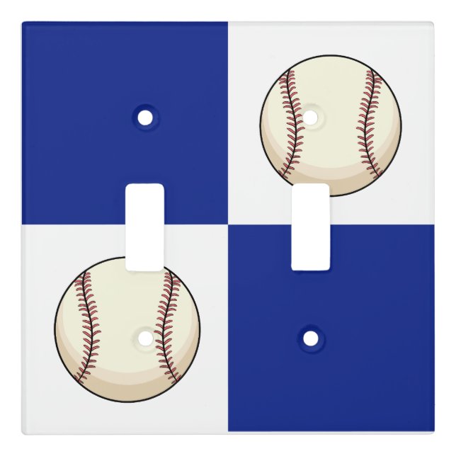 Funny Baseball Photo Template Light Switch Cover (Front)