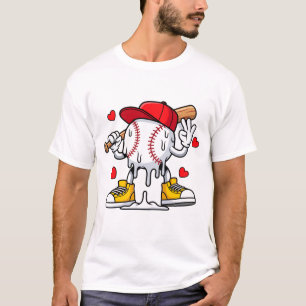 Funny Baseball Player Sports Humor Baseball Fan T-Shirt