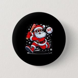 Funny Baseball Santa 67 Christmas Xmas Pajamas Boy Button
