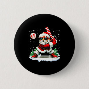 Funny Baseball Santa 67 Christmas Xmas Pajamas Boy Button