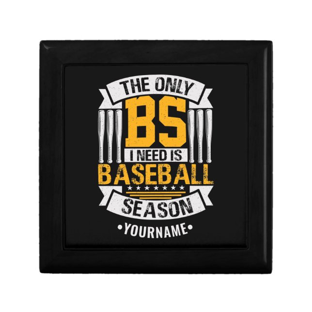 Funny Baseball Sarcasm Gift Box (Front)