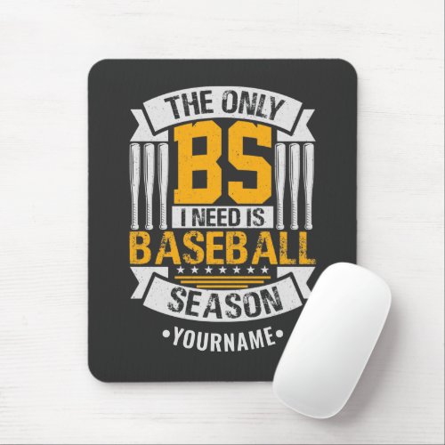 Funny Baseball Sarcasm Mouse Pad