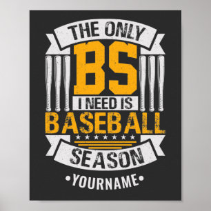 Funny Baseball Sarcasm Poster