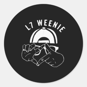 Funny Baseball Softball Season Apparel Classic Round Sticker