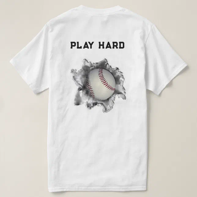 Zazzle Funny Baseball T-Shirt, Men's, Size: Adult M, White