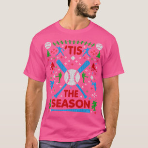 Funny Baseball Tis the Season Ugly Christmas Sweat T-Shirt