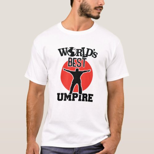 Funny Baseball Umpire Best Blue Ever T_Shirt