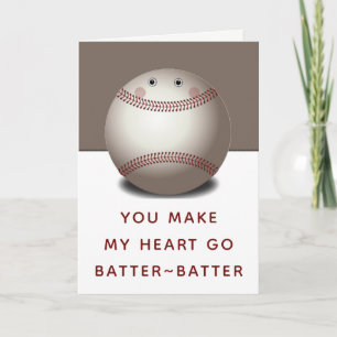 Funny Baseball Valentine Cards