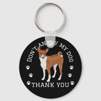 Funny Basenji Keychains