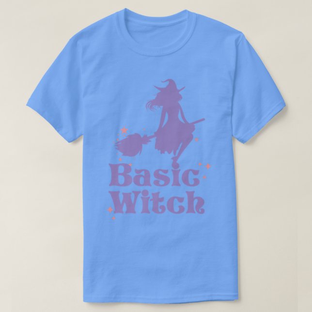 Funny Basic Witch Halloween Party Costume  T-Shirt (Design Front)
