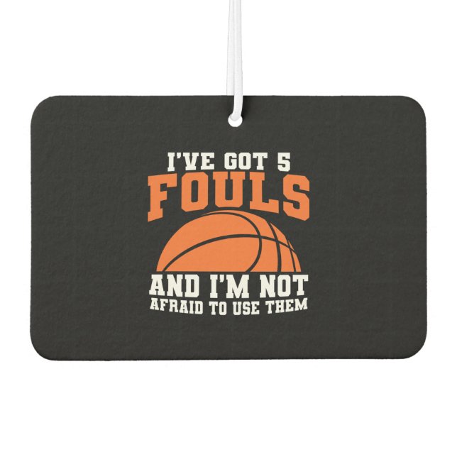Funny Basketball Air Freshener (Front)