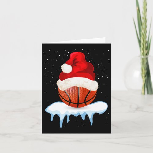 Funny Basketball Ball Christmas Design  Card