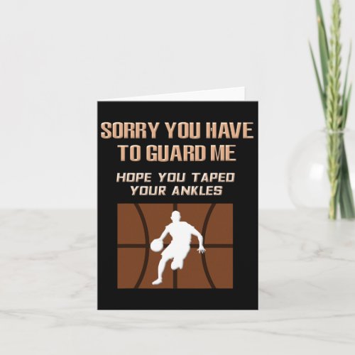 Funny Basketball Boys Ankle Breaker Player Gifts  Card