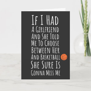 Funny Basketball Cards For Him Teen Boys Men Humor