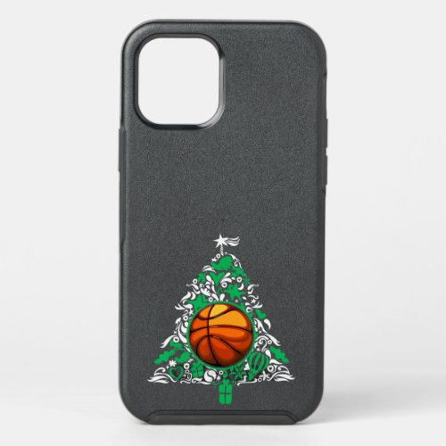 Funny Basketball Christmas Tree Decorations Xmas P OtterBox Symmetry iPhone 12 Pro Case