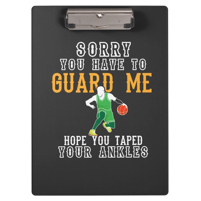 Funny Basketball Clipboard (Front)