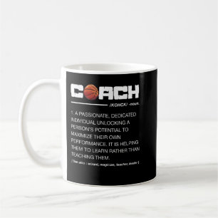 Funny Basketball Coach Definition Coaching  Coffee Mug